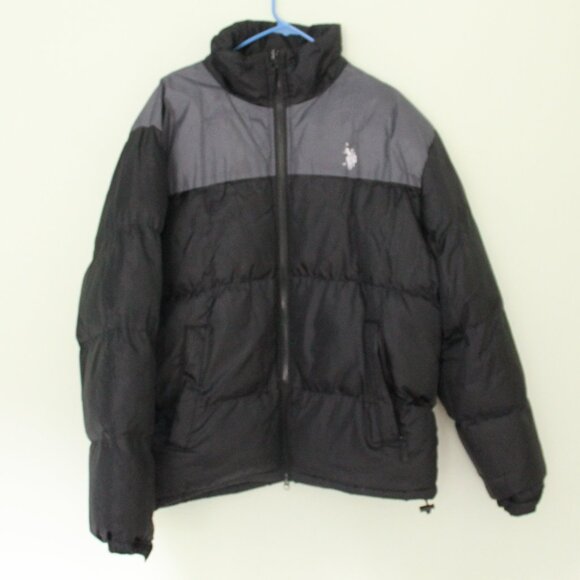 U.S. Polo Assn. Men's Durable Fleece Puffer Jacket - Picture 1 of 7